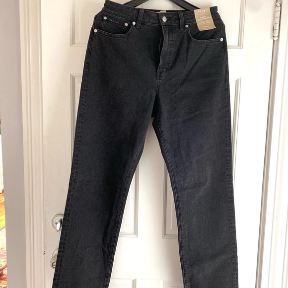 Madewell Curvy 90’s Straight Jeans - Black - Picture 1 of 8